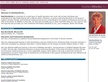 Tablet Screenshot of nutritionwerks.net
